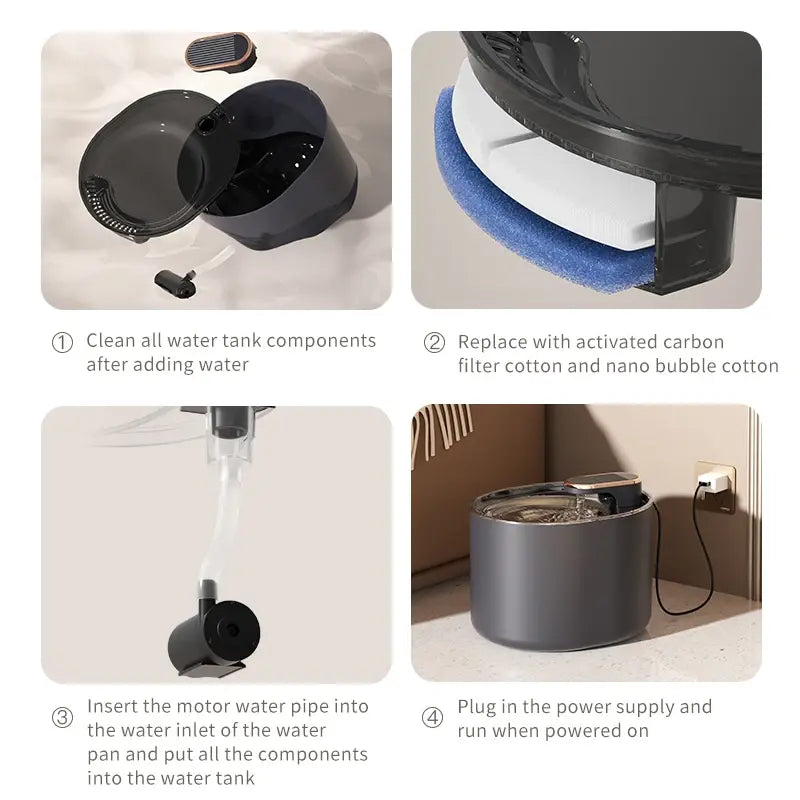 3L Automatic Pet Water Fountain Silent