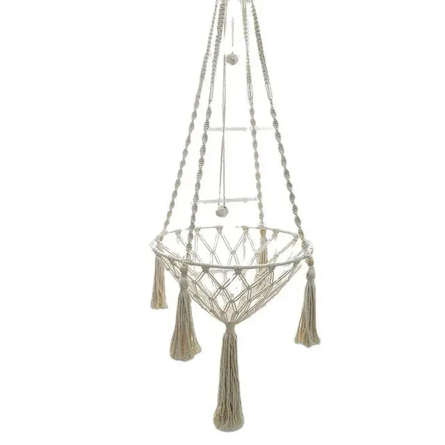 New Pet Hammock Cat Swing Hand Woven Cotton Rope Cats Hanging Basket