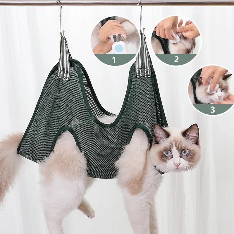 Dog and Cat Grooming Hammock for Nail Cutting Anti Scratch