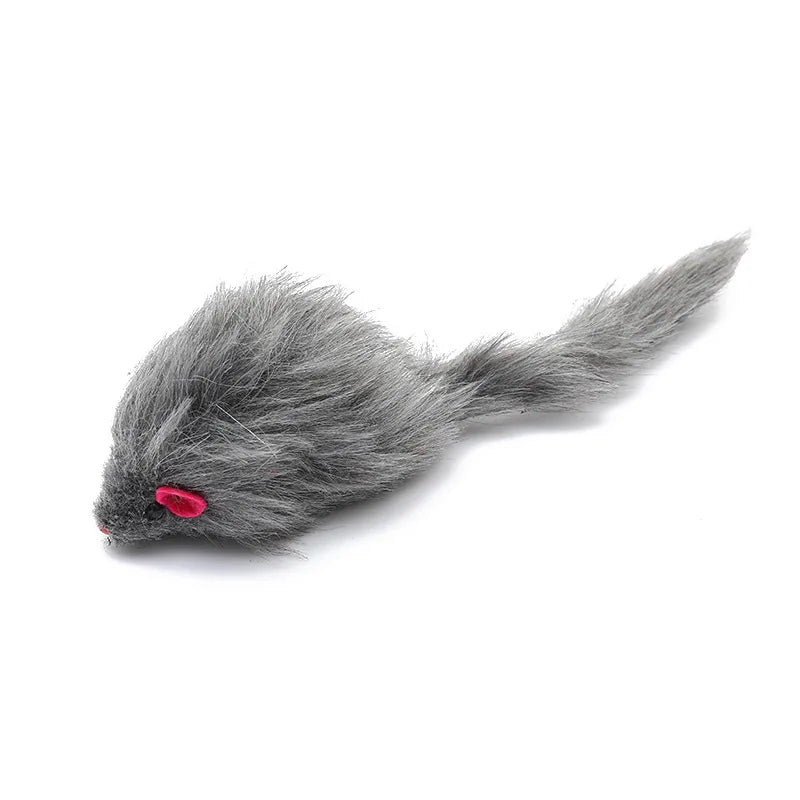 10 Pcs Plush Simulation Mouse Cat Catnip Teasing Interactive Toy for Kitten Gifts Supplies