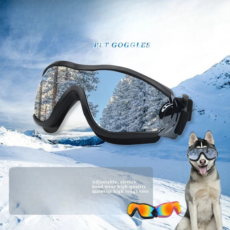 Pet glasses dog outdoor windproof and sandproof anti-UV goggles for medium and large dogs HD colorful glasses