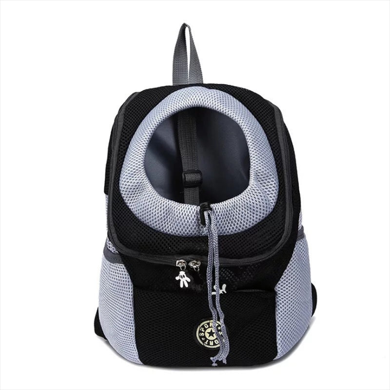 New Double Shoulder Portable Travel Backpack Outdoor Pet Dog Carrier Bag Pet Dog Front Bag Mesh Backpack