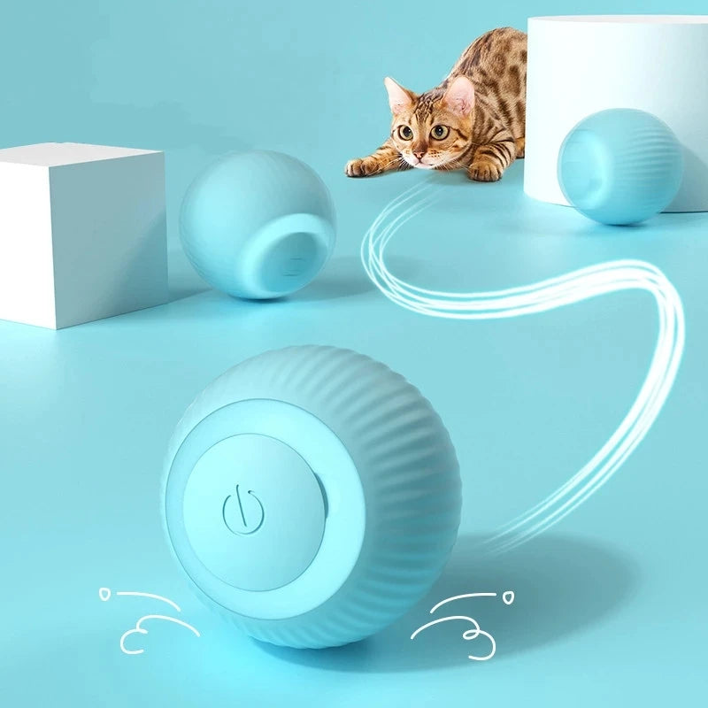 Smart Cat Toy Automatic Rolling Ball Electric Cat Toys Interactive Ball