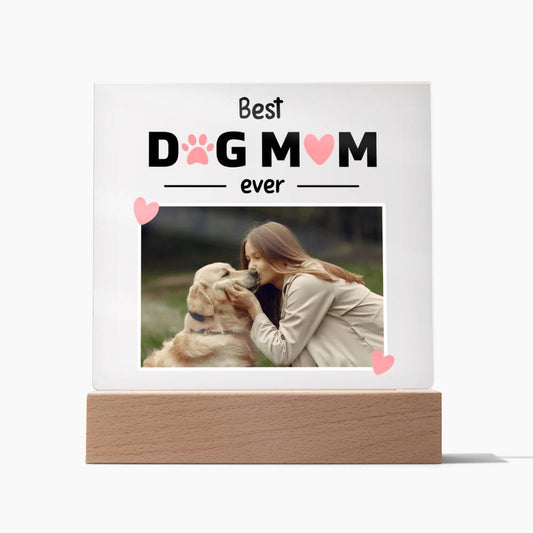 Square Acrylic Plaque - Best Dog Mom Ever