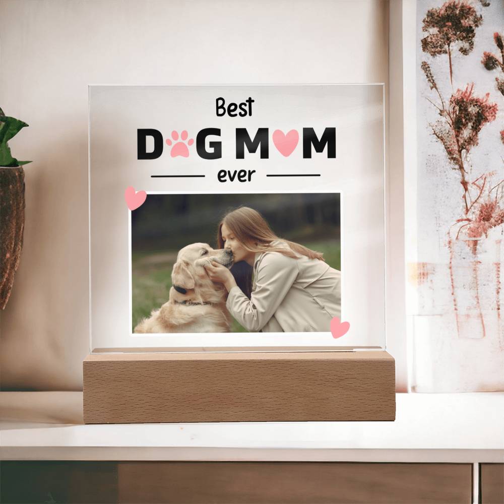 Square Acrylic Plaque - Best Dog Mom Ever