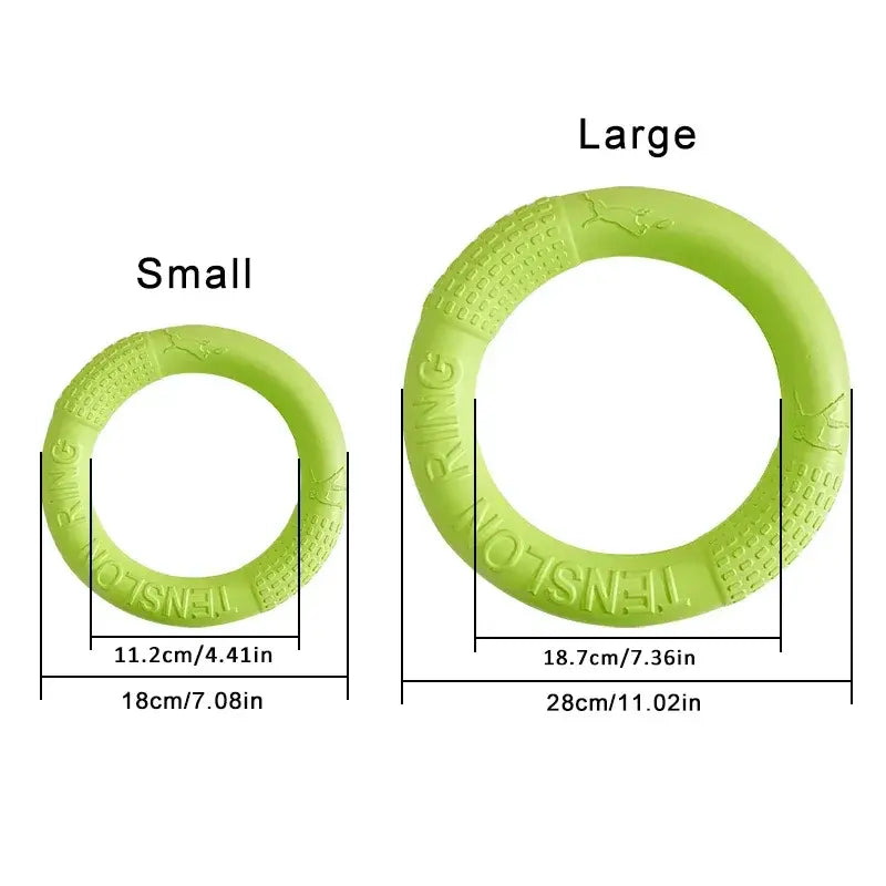 Dog Toys Pet Flying Discs EVA Dog Training Ring Puller Resistant Toys For Dogs Floating Puppy Bite Ring Toy Interactive